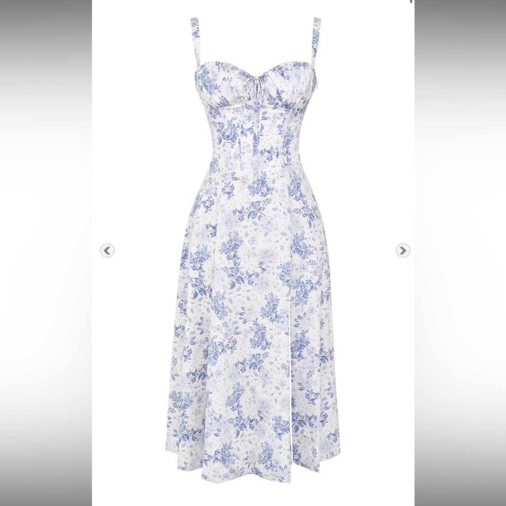 Floral Bustier Midriff Waist Shaper Dress *NEW. NEVER WORN*